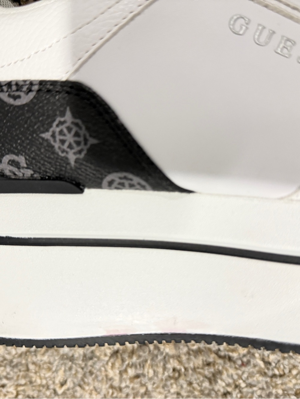 GUESS CAMRIO Platform Multilogo Sneakers Size 8.5 Women's Trainers Y2K - Picture 6 of 10
